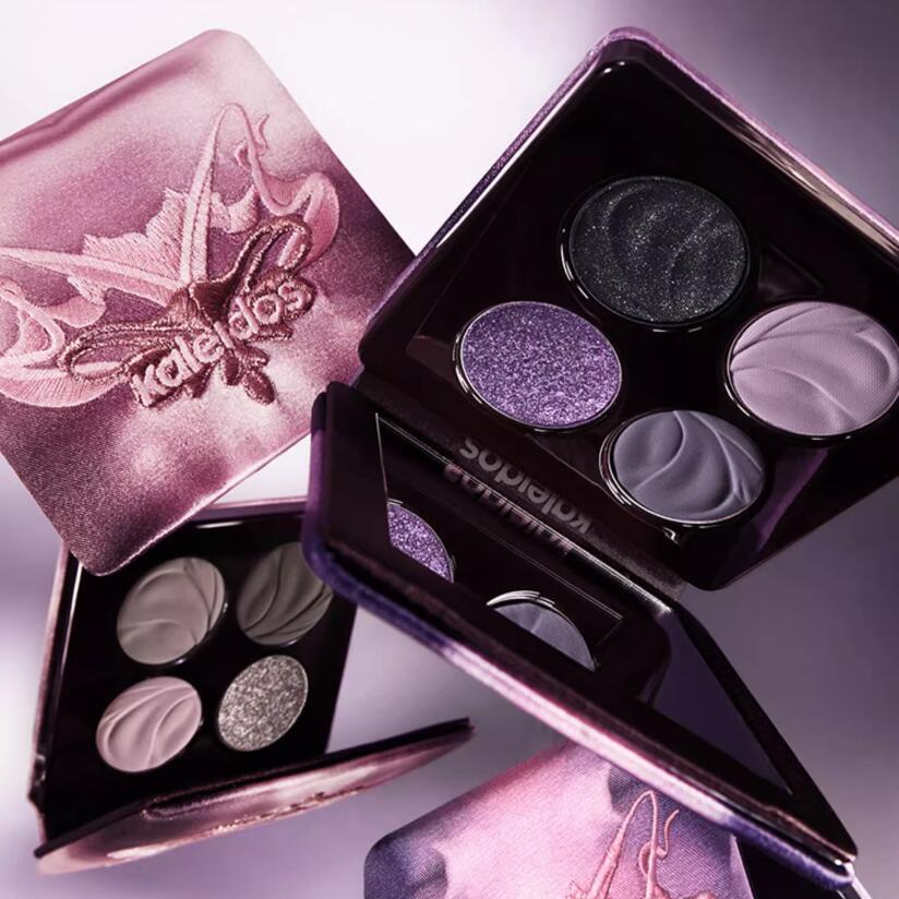 Beauty Book Makeup Kit - Kaleidos Glitter Eyeshadow Makeup Palette 4Colorful
