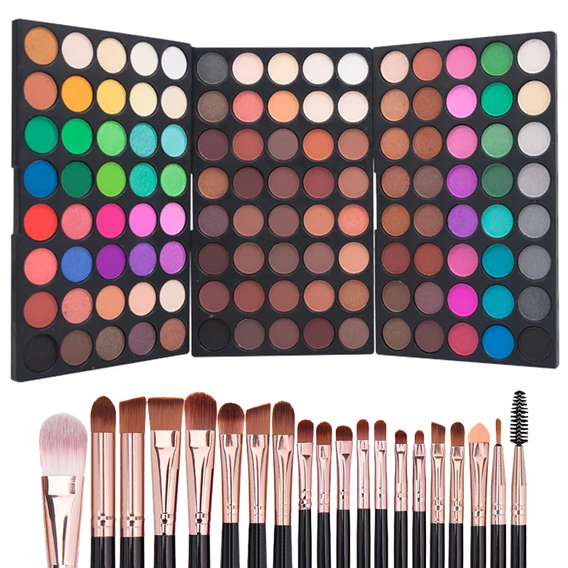 Beauty Book Makeup Kit - 120 kolorów matowa błyszcząca paleta cieni