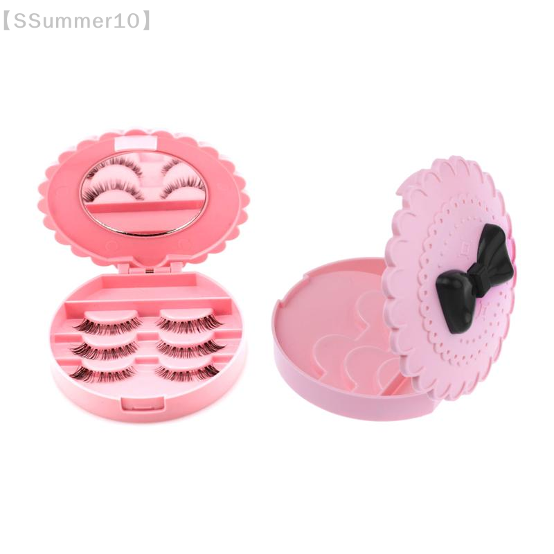 Beauty Makeup Box Set - 【SSummer10】Różowe pudełko na sztuczne rzęsy z