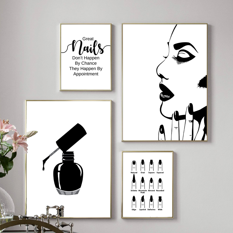 Beauty Of Makeup Quotes - Nail Salon Quotes Makeup Wall Art
