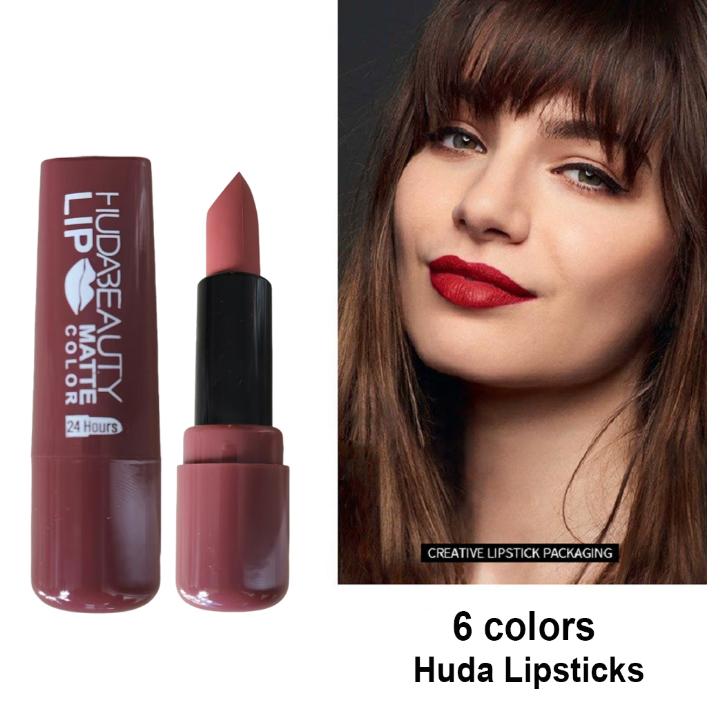 Beauty Huda Makeup - 6 kolorów Matowa szminka 3,8 g