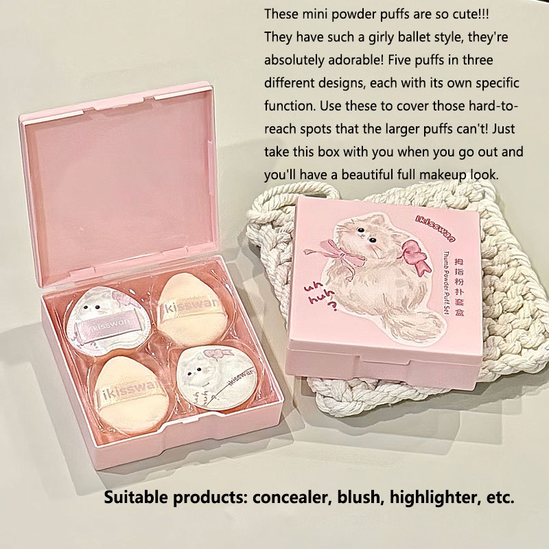 5 szt. Uroczy Mini Zestaw Gąbe – Beauty Makeup Box Set recenzja i cena