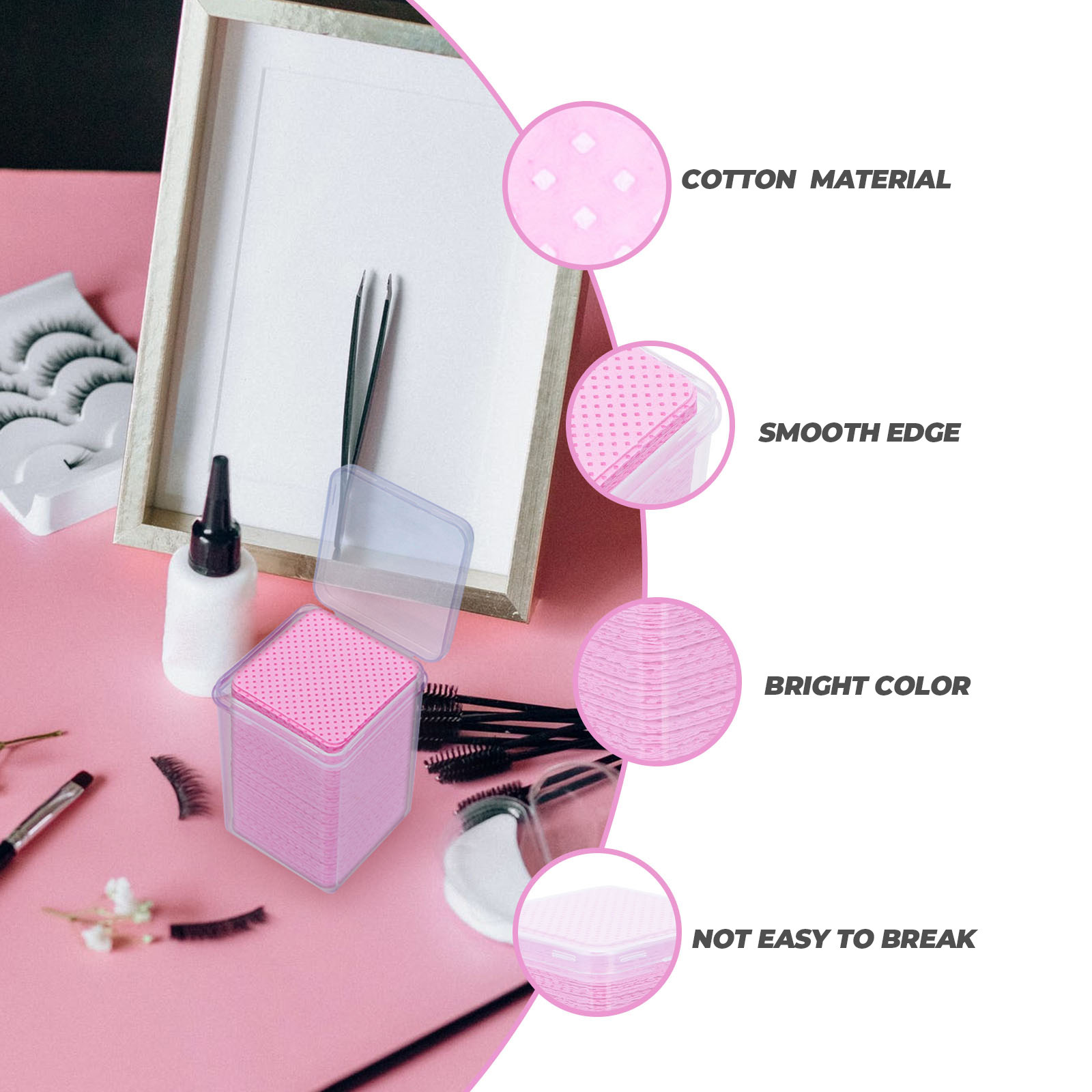 600 sztuk – chusteczki bawełni – Eyelash Extension recenzja i cena